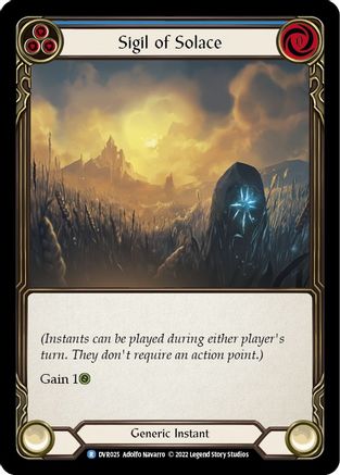 Sigil of Solace (Blue) [DVR025] (Classic Battles: Rhinar vs Dorinthea)-1