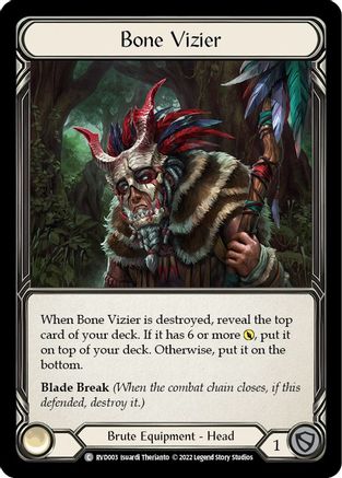 Bone Vizier [RVD003] (Classic Battles: Rhinar vs Dorinthea)  Rainbow Foil-1