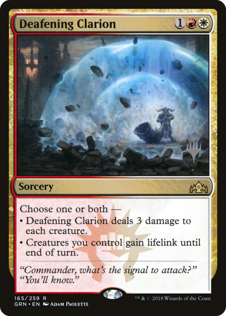 Deafening Clarion (Promo Pack) [Guilds of Ravnica Promos]-1