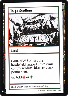 Taiga Stadium [Mystery Booster Playtest Cards]-1