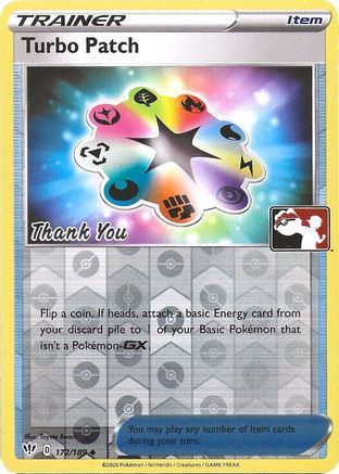 Turbo Patch (172/189) (Pokemon League) [Sword & Shield: Darkness Ablaze]-1