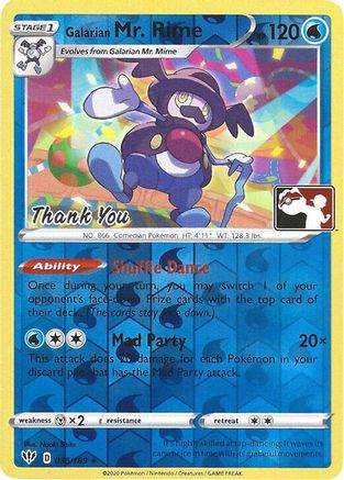 Galarian Mr. Rime (036/189) (Thank You Promo) [Sword & Shield: Darkness Ablaze]-1