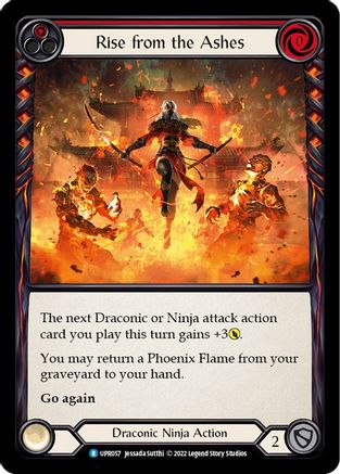 Rise from the Ashes (Red) [UPR057] (Uprising)  Rainbow Foil-1
