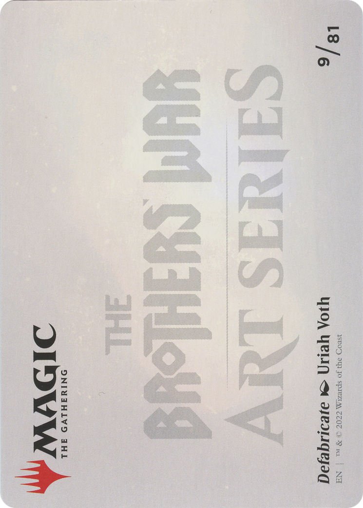 Defabricate // Defabricate (ABRO-009) - The Brothers' War Art Series (Borderless) Foil-2