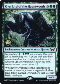Overlord of the Hauntwoods [Duskmourn: House of Horror Prerelease Promos]-1