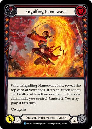Engulfing Flamewave (Red) [UPR051] (Uprising)  Rainbow Foil-1