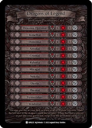 Dragons of Legend Invocation Placeholder Card [UPR225] (Uprising)-1