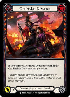 Cinderskin Devotion (Blue) [UPR065] (Uprising)  Rainbow Foil-1