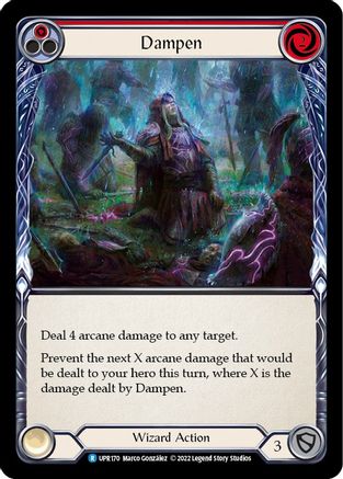 Dampen (Red) [UPR170] (Uprising)  Rainbow Foil-1