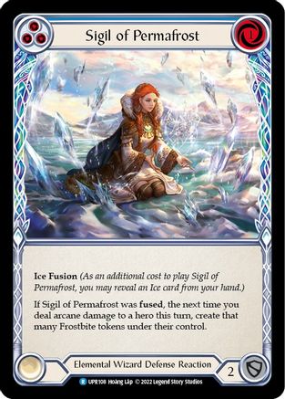 Sigil of Permafrost (Blue) [UPR108] (Uprising)  Rainbow Foil-1