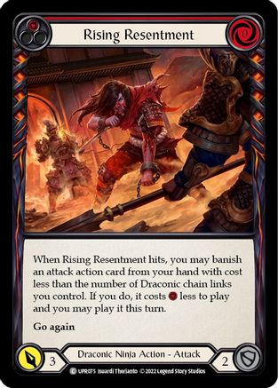 Rising Resentment (Red) [UPR075] (Uprising)  Rainbow Foil-1