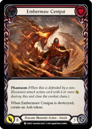 Embermaw Cenipai (Red) [UPR027] (Uprising)  Rainbow Foil-1