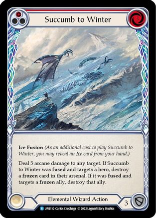 Succumb to Winter (Red) [UPR110] (Uprising)  Rainbow Foil-1