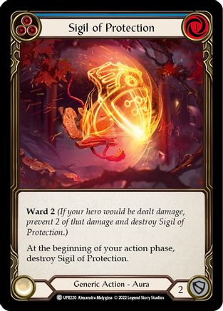 Sigil of Protection (Blue) [UPR220] (Uprising)  Rainbow Foil-1