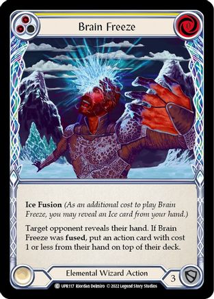 Brain Freeze (Yellow) [UPR117] (Uprising)  Rainbow Foil