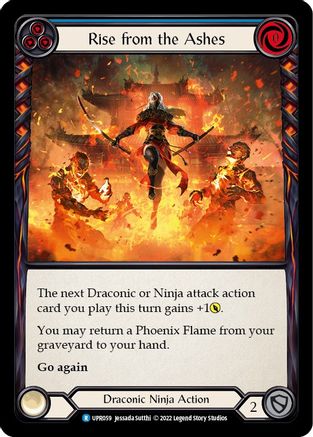 Rise from the Ashes (Blue) [UPR059] (Uprising)  Rainbow Foil-1