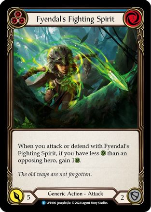 Fyendal's Fighting Spirit (Blue) [UPR196] (Uprising)-1