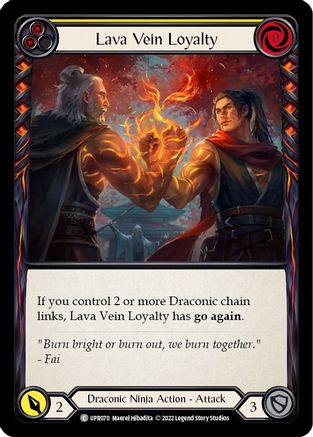 Lava Vein Loyalty (Yellow) [UPR070] (Uprising)  Rainbow Foil-1