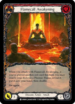 Flamecall Awakening (Extended Art) [UPR096] (Uprising)  Rainbow Foil-1