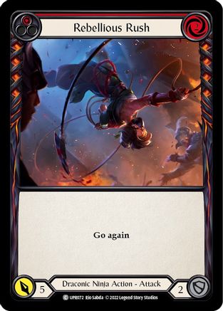 Rebellious Rush (Red) [UPR072] (Uprising)  Rainbow Foil