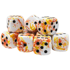 CHX 24603 Brush Sunrise/black 16mm d6 Dice Block (12 dice)