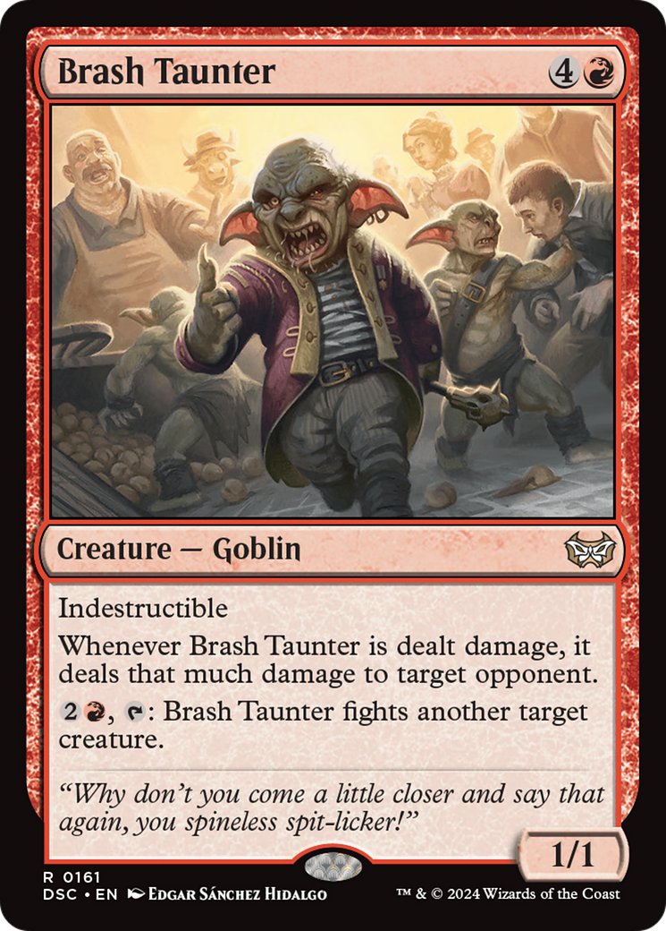 Brash Taunter [Duskmourn: House of Horror Commander]-1