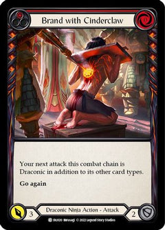 Brand with Cinderclaw (Red) [FAI020] (Uprising Fai Blitz Deck)-1