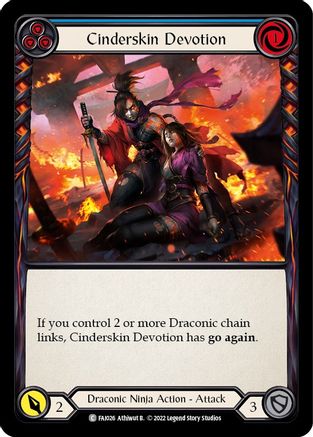 Cinderskin Devotion (Blue) [FAI026] (Uprising Fai Blitz Deck)-1
