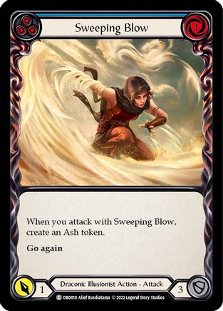 Sweeping Blow (Blue) [DRO018] (Uprising Dromai Blitz Deck)-1