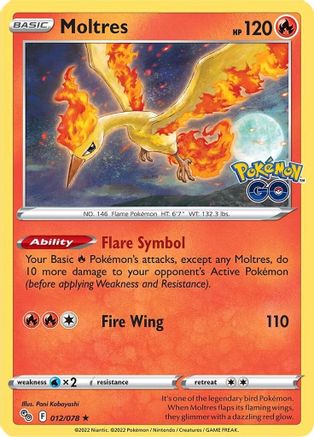 Moltres (012/078) [Pokémon GO]-1