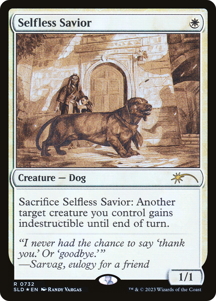 Selfless Savior (Sketch) [Secret Lair Drop Promos]-1