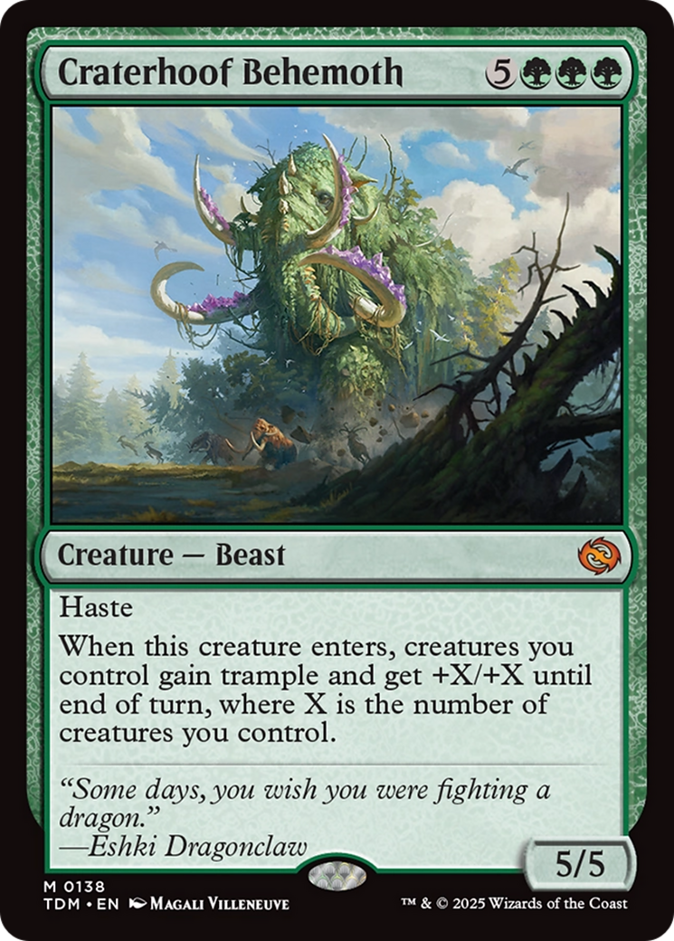 Craterhoof Behemoth [Tarkir: Dragonstorm]-1