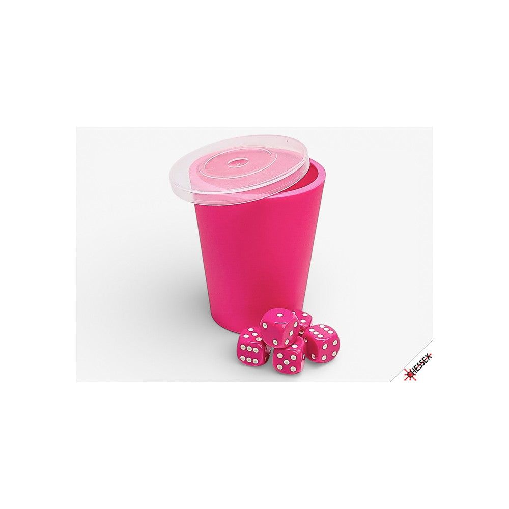 CHX 89124 Cup-O-Dice Games Neon Pink