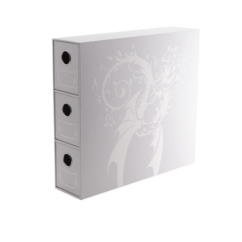 Dragon Shield: Fortress Card Drawers – Vertical: Size 3XL – White