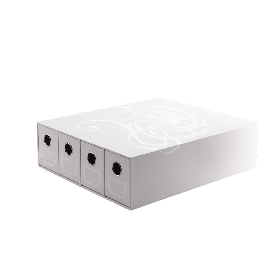 Dragon Shield: Fortress Card Drawers – Horizontal: Size 4 – White