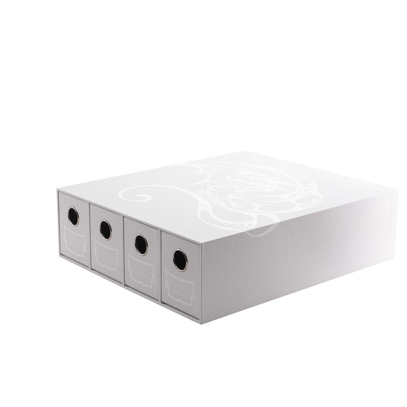 Dragon Shield: Fortress Card Drawers – Horizontal: Size 4 – White