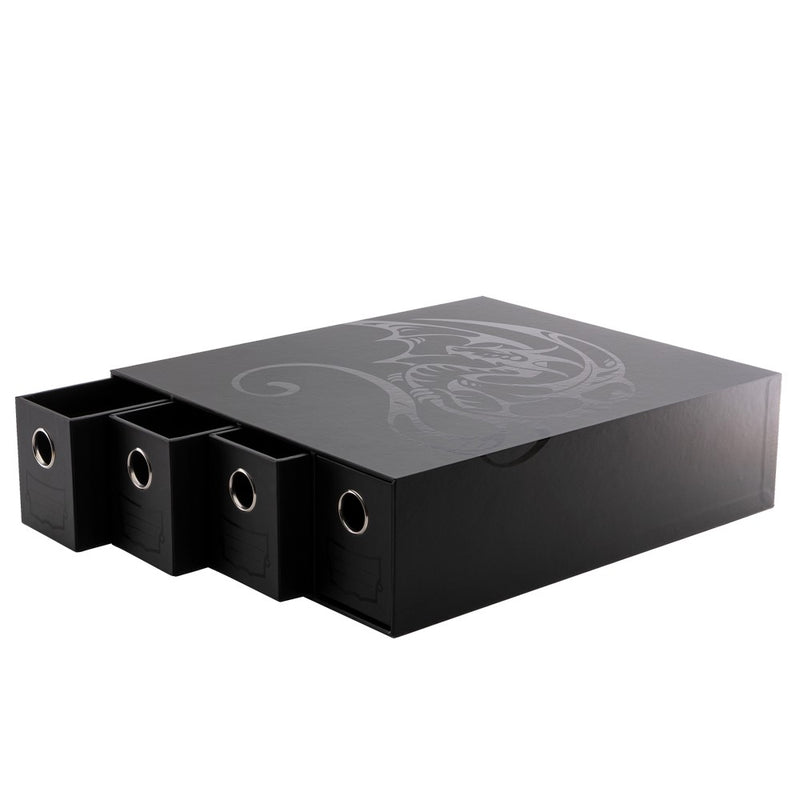 Dragon Shield: Fortress Card Drawers – Horizontal: Size 4 – Black