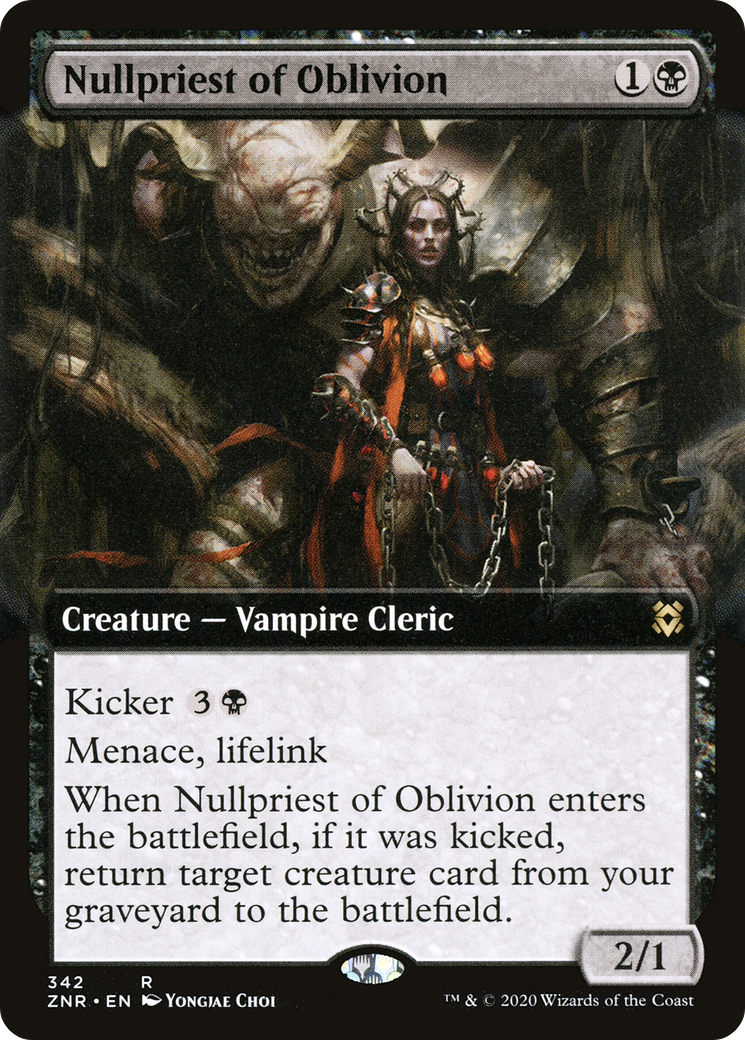 Nullpriest of Oblivion (Extended Art) [Zendikar Rising]-1