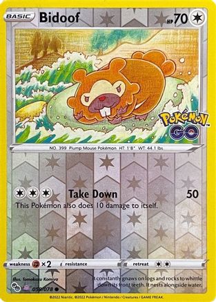 Bidoof (059/078) (Peelable Ditto) [Pokémon GO]-1