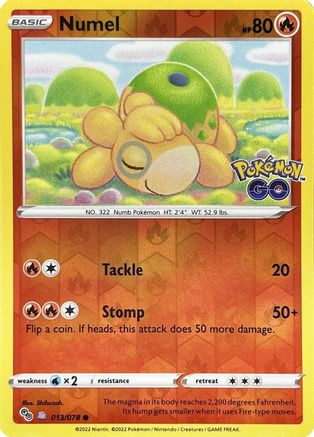 Numel (013/078) (Peelable Ditto) [Pokémon GO]-1
