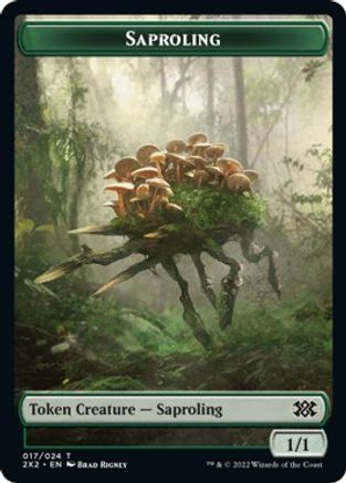Saproling // Vampire Double-Sided Token (2X2-17 // 9) - Double Masters 2022 Foil-1