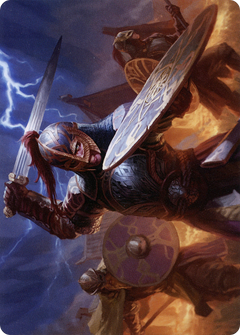 Beskir Shieldmate Art Card [Kaldheim Art Series]-1