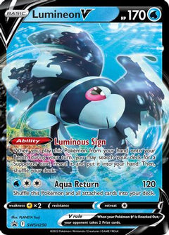 Lumineon V (SWSH250) [Sword & Shield: Black Star Promos]-1