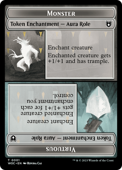 Monster // Virtuous (TWOC-001) - Wilds of Eldraine Commander Tokens-1