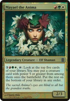 Mayael the Anima (Oversized) [Commander's Arsenal Oversized]-1