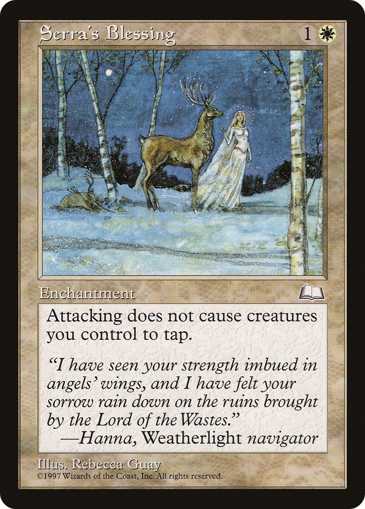 Serra's Blessing [Weatherlight]-1
