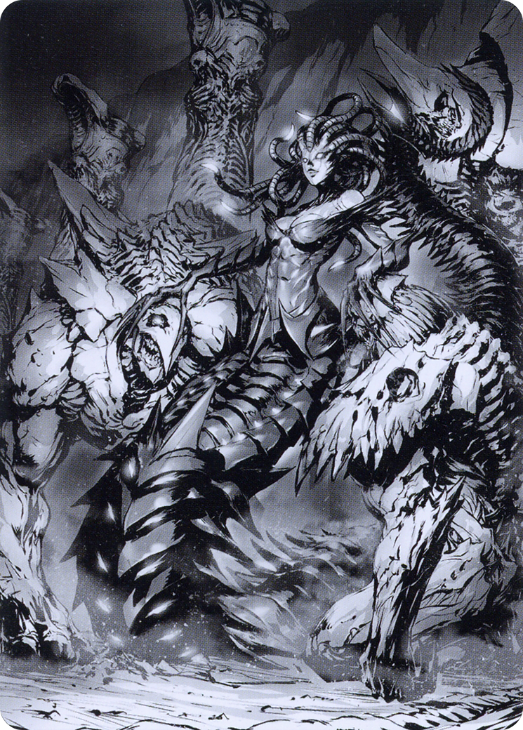 Vraska, Betrayal's Sting // Vraska, Betrayal's Sting (AONE-072) - Phyrexia: All Will Be One Art Series (Borderless)-1