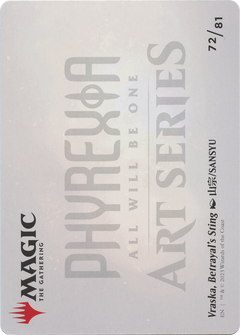 Vraska, Betrayal's Sting // Vraska, Betrayal's Sting (AONE-072) - Phyrexia: All Will Be One Art Series (Borderless) Foil-2