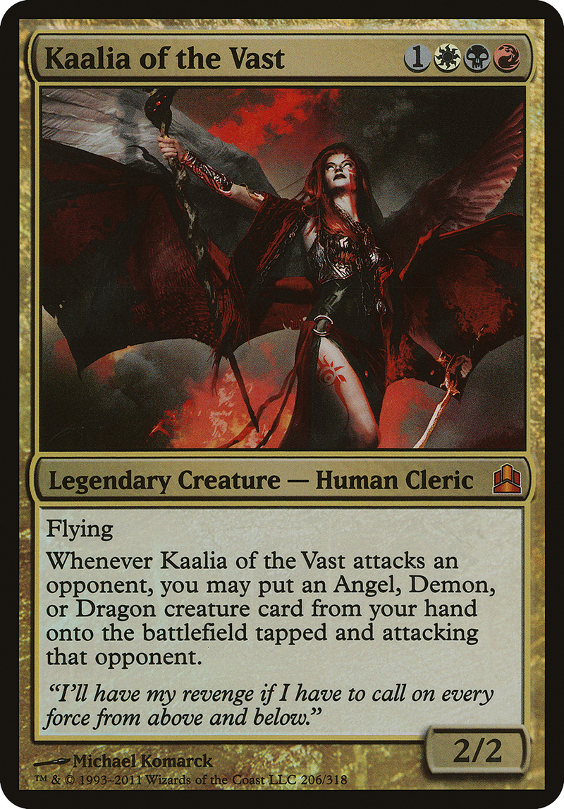 Kaalia of the Vast (Oversized) [Commander 2011 Oversized]-1