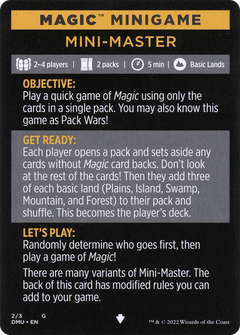 Mini-Master // Mini-Master (cont'd) (MDMU-002) - Dominaria United Minigames-1